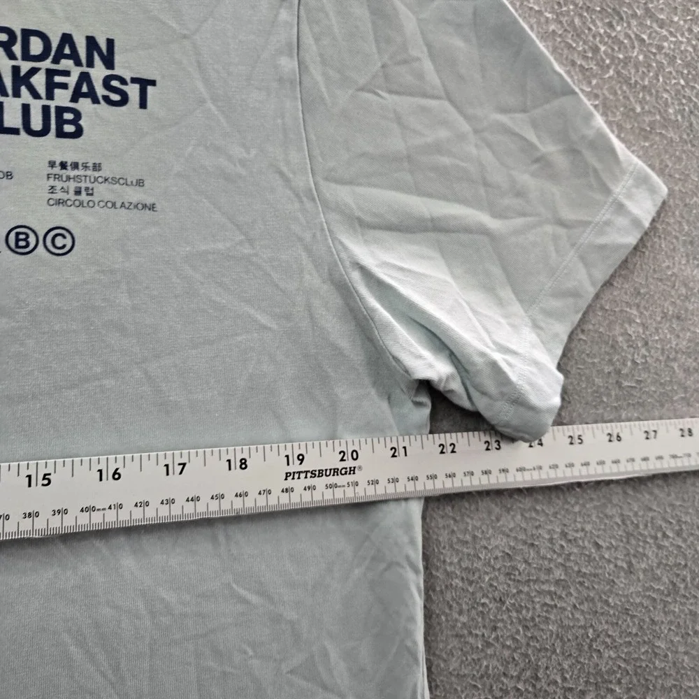 Air Jordan Men Shirt Large Blue Logo Breakfast Club Jumpman Tee READ